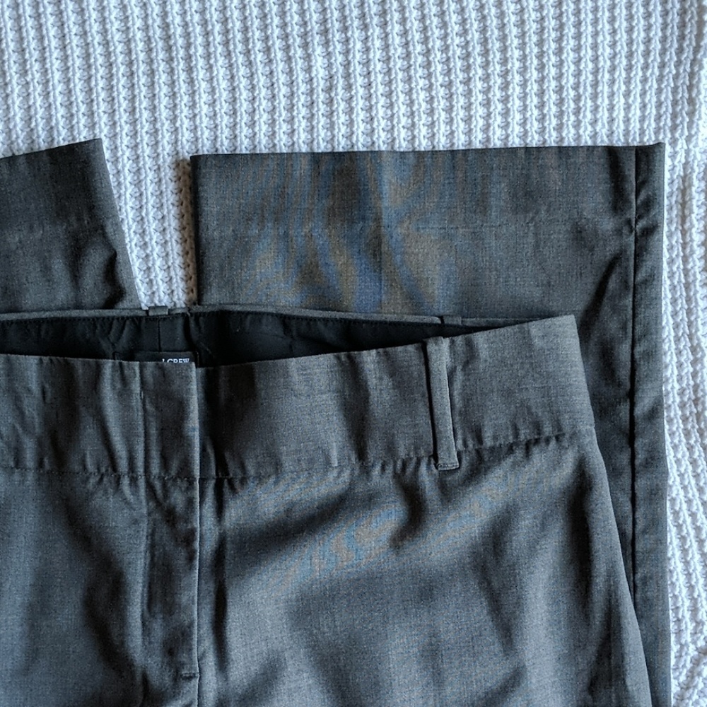 J Crew Grey Slack Pants Size 8